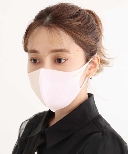 one after another NICE CLAUP（ワンアフターアナザーナイスクラップ）の「美白マスク【ゴールドロゴ】（その他小物・レディース・サックスブルー/ピンク/アイボリー/ベビーピンク/ミント・SMALL/MEDIUM）」の4枚目の写真