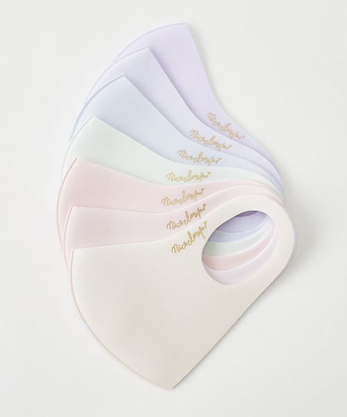 one after another NICE CLAUP（ワンアフターアナザーナイスクラップ）の「美白マスク【ゴールドロゴ】（その他小物・レディース・サックスブルー/ピンク/アイボリー/ベビーピンク/ミント・SMALL/MEDIUM）」の7枚目の写真