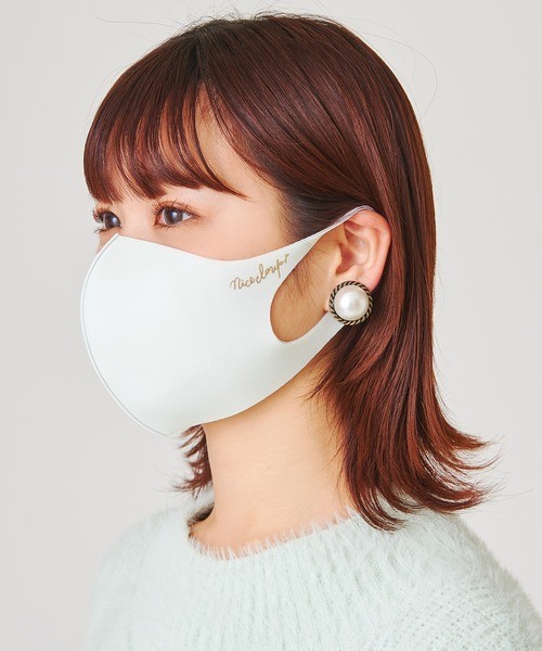 one after another NICE CLAUP（ワンアフターアナザーナイスクラップ）の「美白マスク【ゴールドロゴ】（その他小物・レディース・サックスブルー/ピンク/アイボリー/ベビーピンク/ミント・SMALL/MEDIUM）」の16枚目の写真