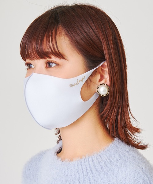 one after another NICE CLAUP（ワンアフターアナザーナイスクラップ）の「美白マスク【ゴールドロゴ】（その他小物・レディース・サックスブルー/ピンク/アイボリー/ベビーピンク/ミント・SMALL/MEDIUM）」の18枚目の写真