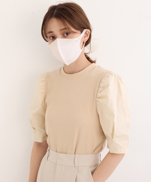 one after another NICE CLAUP（ワンアフターアナザーナイスクラップ）の「美白マスク【ゴールドロゴ】（その他小物・レディース・サックスブルー/ピンク/アイボリー/ベビーピンク/ミント・SMALL/MEDIUM）」の19枚目の写真