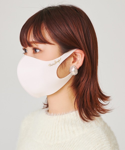 one after another NICE CLAUP（ワンアフターアナザーナイスクラップ）の「美白マスク【ゴールドロゴ】（その他小物・レディース・サックスブルー/ピンク/アイボリー/ベビーピンク/ミント・SMALL/MEDIUM）」の14枚目の写真