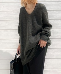 Q | ホールガーメント モヘアニット(ニット/セーター)