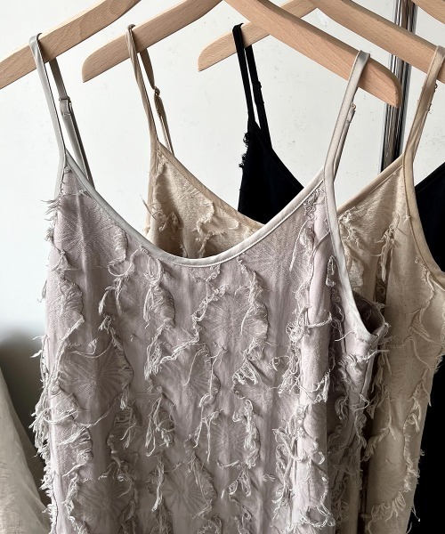 Bab（バブ）の「シャギージャガードキャミワンピース（ワンピース・レディース・ブラック/アイボリー/ライトグレー・38）」の13枚目の写真