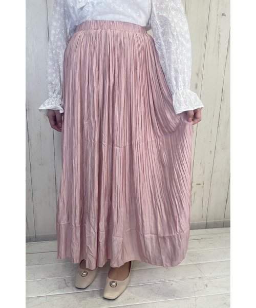 Clice de Paris(クリシェドゥパリス)の「K/ふんわりプリーツSK(スカート・レディース・アイボリー/ピンク/ミント・ONESIZE)」の3枚目の写真