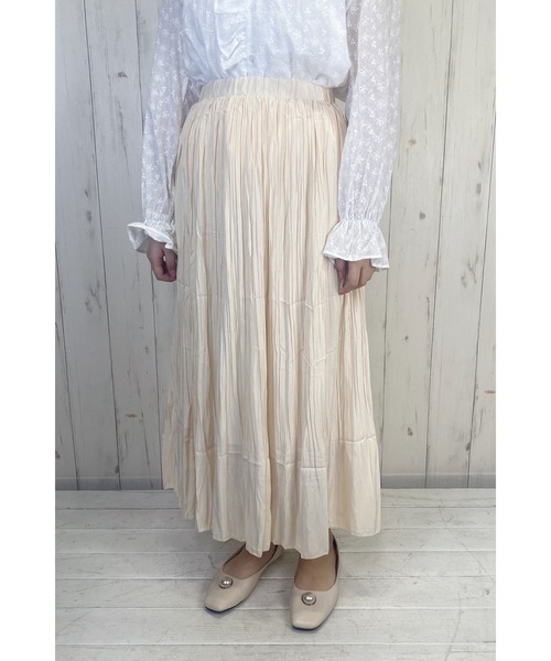 Clice de Paris(クリシェドゥパリス)の「K/ふんわりプリーツSK(スカート・レディース・アイボリー/ピンク/ミント・ONESIZE)」の2枚目の写真