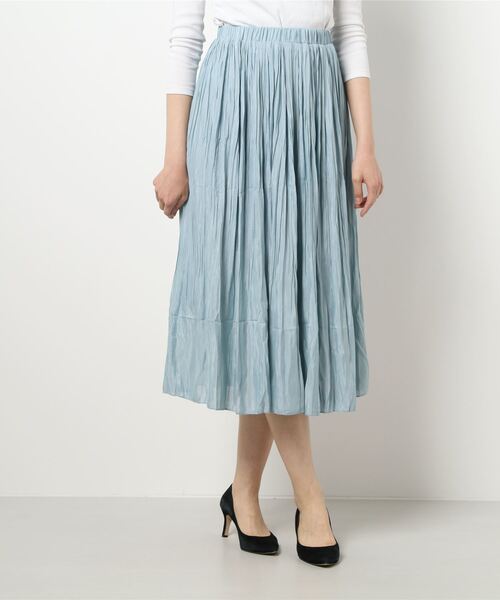 Clice de Paris(クリシェドゥパリス)の「K/ふんわりプリーツSK(スカート・レディース・アイボリー/ピンク/ミント・ONESIZE)」の7枚目の写真