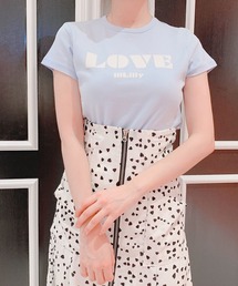 lilLilly | ＬＯＶＥロゴＴシャツ(Tシャツ/カットソー)