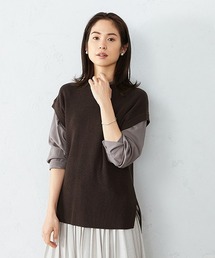 COMME CA ISM | 〈ウォッシャブル〉カラー ニット ベスト(ベスト)