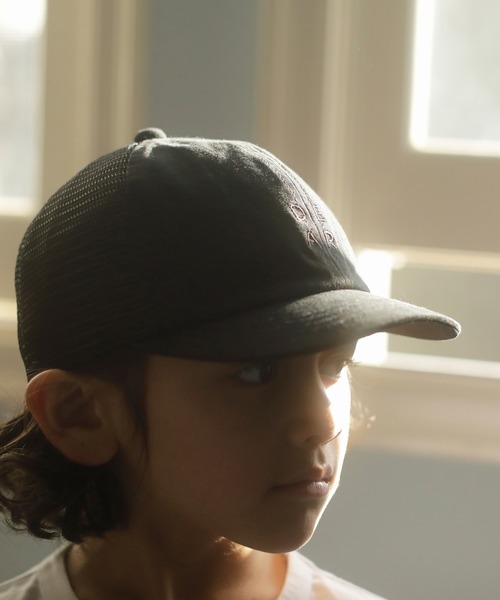 D.fesense（ディーフェセンス）の「メッシュロゴキャップ（キャップ・キッズ・ブラック/ベージュ・FREE）」の7枚目の写真