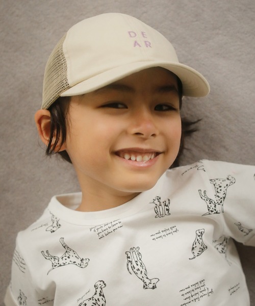 D.fesense（ディーフェセンス）の「メッシュロゴキャップ（キャップ・キッズ・ブラック/ベージュ・FREE）」の4枚目の写真