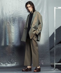 MAISON SPECIAL | ■上下セット■【WEB限定】【SPECIAL SUITS FACTORY】マルチファブリックオーバーサイズフレアダブルセットアップ/ジャケット/スラックス 【MAISON SPECIAL/メゾンスペシャル】(テーラードジャケット)