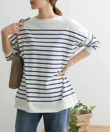 URBAN RESEARCH DOORS | パネルボーダーボートネックカットソー(Tシャツ/カットソー)