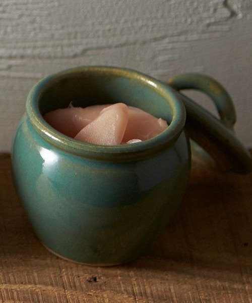 GEORGE'S（ジョージズ）の「益子焼の丸壷 大（キッチンツール・レディース・ホワイト/ブラウン/ブルー・FREE）」の3枚目の写真