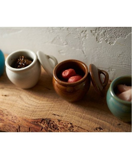 GEORGE'S（ジョージズ）の「益子焼の丸壷 大（キッチンツール・レディース・ホワイト/ブラウン/ブルー・FREE）」の7枚目の写真