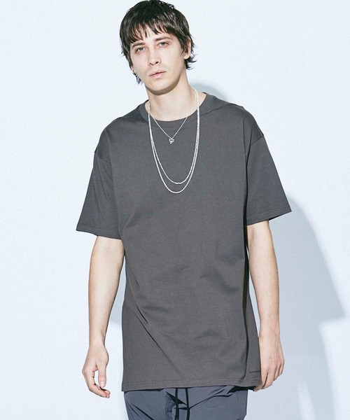 MSML(エムエスエムエル)の「SIDE SLIT SHORT SLEEVE TEE(Tシャツ/カットソー・メンズ・ブラック/チャコールグレー/ホワイト・S/L/M)」の10枚目の写真