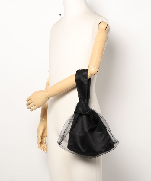 kaene（カエン）の「チュールドッキングハンドバッグ（ハンドバッグ・レディース・ブラック/カーキ/ベージュ・FREE）」の22枚目の写真