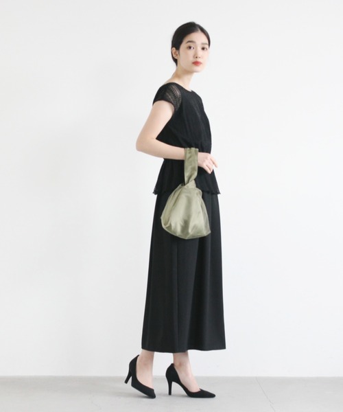 kaene（カエン）の「チュールドッキングハンドバッグ（ハンドバッグ・レディース・ブラック/カーキ/ベージュ・FREE）」の18枚目の写真