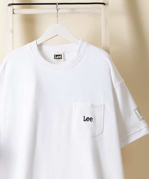 Lee(リー)の「【LEE/リー】オーバーサイズ ワンポケット ヘビーウェイト 半袖Tシャツ(Tシャツ/カットソー・メンズ・アッシュグレー/ベージュ/ホワイト/ブラック/サックスブルー・XL/L/M)」の3枚目の写真