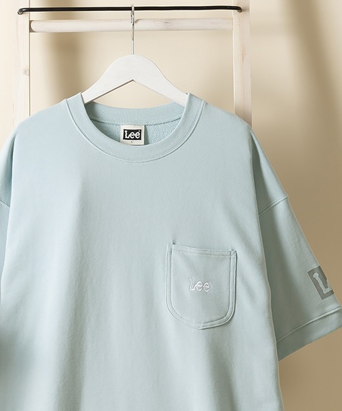 Lee(リー)の「【LEE/リー】オーバーサイズ ワンポケット ヘビーウェイト 半袖Tシャツ(Tシャツ/カットソー・メンズ・アッシュグレー/ベージュ/ホワイト/ブラック/サックスブルー・XL/L/M)」の2枚目の写真