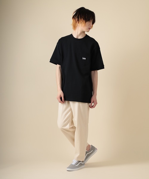Lee(リー)の「【LEE/リー】オーバーサイズ ワンポケット ヘビーウェイト 半袖Tシャツ(Tシャツ/カットソー・メンズ・アッシュグレー/ベージュ/ホワイト/ブラック/サックスブルー・XL/L/M)」の13枚目の写真