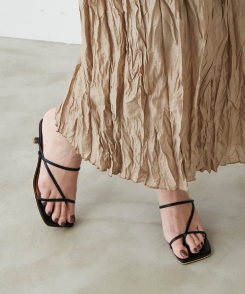 Aunt Marie's（アントマリーズ）の「細ストラップミュール / AUNT MARIE'S（サンダル・レディース・ブラック・LARGE/MEDIUM/SMALL）」の10枚目の写真