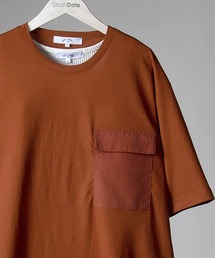 SlashDate（スラッシュデイト）の「カノコ切り替えポケットアンサンブルＴシャツ（Tシャツ/カットソー・メンズ）」
