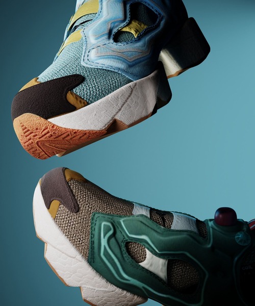 Reebok（リーボック）の「BBC インスタポンプ フューリー ブースト / BBC Instapump Fury Boost Shoes（スニーカー・メンズ・グリーン系その他/ブルー系その他・24.5cm/26.0cm/27.5cm/29.0cm/23.5cm/25.0cm/28.5cm/25.5cm/27.0cm/26.5cm/28.0cm/23.0cm/24.0cm）」の5枚目の写真