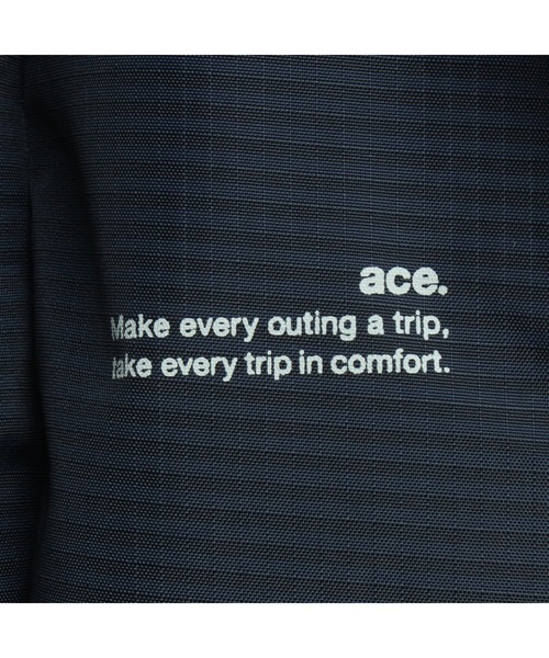 ace.（エース）の「ace.／エース フォルケット エコバッグ Lサイズ 32リットル 67152（エコバッグ/サブバッグ・レディース・ベージュ/ダークネイビー/オレンジ・FREE）」の8枚目の写真