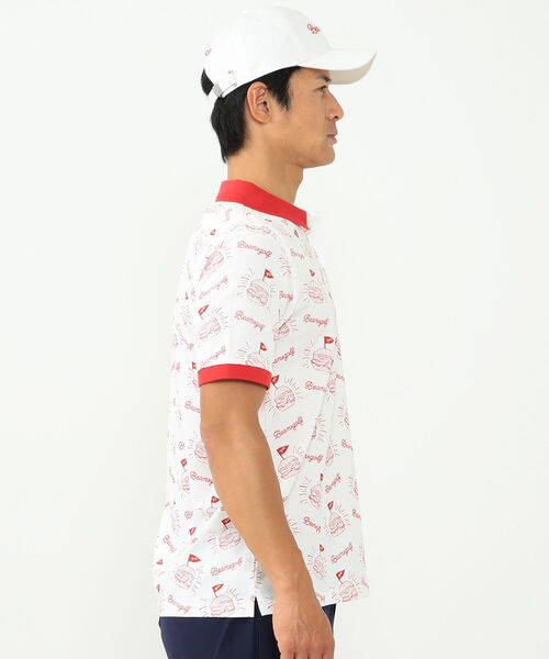 GOLF BEAMS ポロシャツ ハンバーガークレリック GOLF BEAMS ORANGE ポロシャツ クレリック ハンバーガー / LABEL レディースウェア