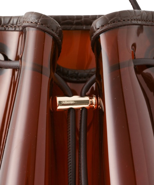 ROPE' PICNIC（ロペピクニック）の「クロコ型押しコンビクリアミニショルダーバッグ（ショルダーバッグ・レディース・ブラック/ブラウン/ブルー・FREE）」の5枚目の写真