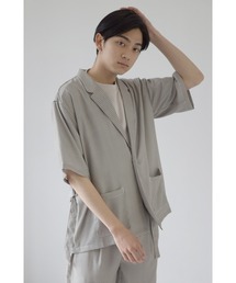CREARE -LINO- | ポリストレッチ テーラーシャツジャケット<セットアップ可>(テーラードジャケット)