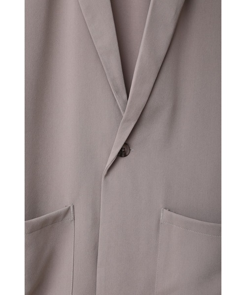 CREARE -LINO-(クレアーレリノ)の「ポリストレッチ テーラーシャツジャケット<セットアップ可>(テーラードジャケット・メンズ・カーキ/グレイッシュベージュ/サックスブルー/ブラック/ベージュ系その他・M/L)」の17枚目の写真