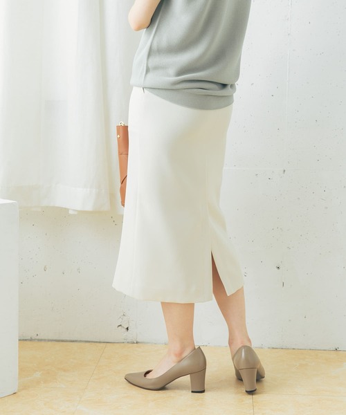 アーバンリサーチ ロングスカート タイトスカート スリット セール】『UR TECH DRYLUXE』リネンライクスリットタイト