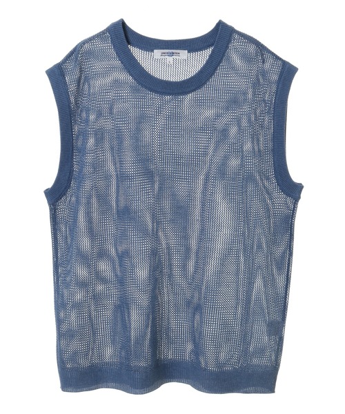 UNION STATION（ユニオンステーション）の「２WAYニットベストTシャツ（Tシャツ/カットソー・メンズ・ベージュ/ブルー/杢グレー・LL/M/L）」の4枚目の写真