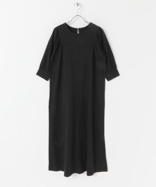 URBAN RESEARCH Sonny Label（アーバンリサーチサニーレーベル）の「ギャザースリーブカットワンピース（ワンピース・レディース・モカ/グレー系その他/ブラック・FREE）」の21枚目の写真