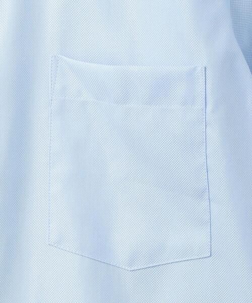 WORK TRIP OUTFITS GREEN LABEL RELAXING（ワークトリップアウトフィッツグリーンレーベル リラクシング）の「＜ 機能 / イージーアイロン・接触冷感 ＞ WTO ロイヤルオックス スリム ボタンダウン シャツ（ビジネスシャツ・メンズ・ライトブルー・SMALL/MEDIUM/LARGE/X-LARGE）」の14枚目の写真