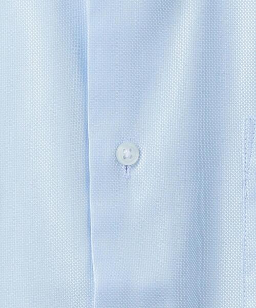 WORK TRIP OUTFITS GREEN LABEL RELAXING（ワークトリップアウトフィッツグリーンレーベル リラクシング）の「＜ 機能 / イージーアイロン・接触冷感 ＞ WTO ロイヤルオックス スリム ボタンダウン シャツ（ビジネスシャツ・メンズ・ライトブルー・SMALL/MEDIUM/LARGE/X-LARGE）」の18枚目の写真