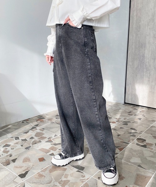 【最終価格】美品❣️soor ploom デニム　2y STUDIO NICHOLSON スタジオニコルソン PUCH ENZYME ウォッシュド