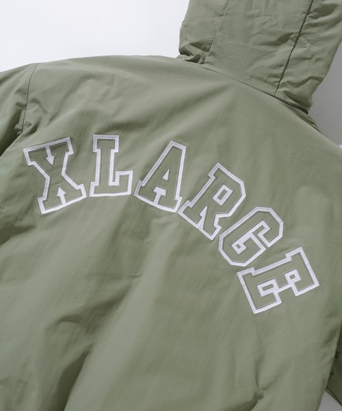 XLARGE(エクストララージ)の「NYLON PUFFER JACKET(ナイロンジャケット・メンズ・ブルー/ブラウン/ブラック/カーキ・S/L/XL/M)」の8枚目の写真