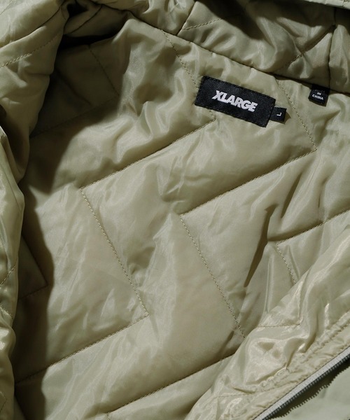 XLARGE(エクストララージ)の「NYLON PUFFER JACKET(ナイロンジャケット・メンズ・ブルー/ブラウン/ブラック/カーキ・S/L/XL/M)」の12枚目の写真