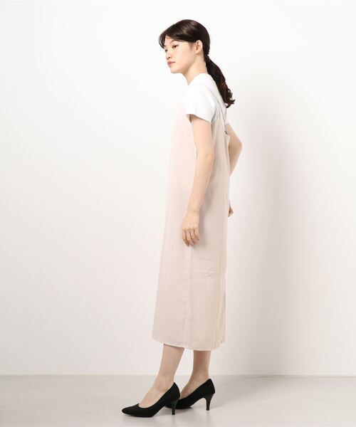 muure（ミュール）の「シンプルキャミワンピース（ワンピース・レディース・ブラック/ベージュ/グリーン・FREE）」の5枚目の写真