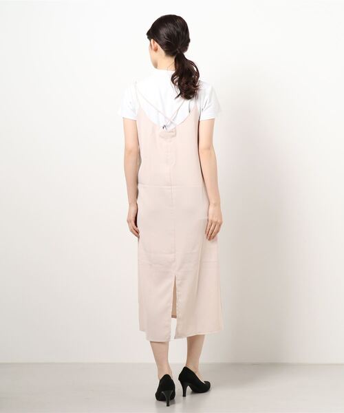 muure（ミュール）の「シンプルキャミワンピース（ワンピース・レディース・ブラック/ベージュ/グリーン・FREE）」の4枚目の写真