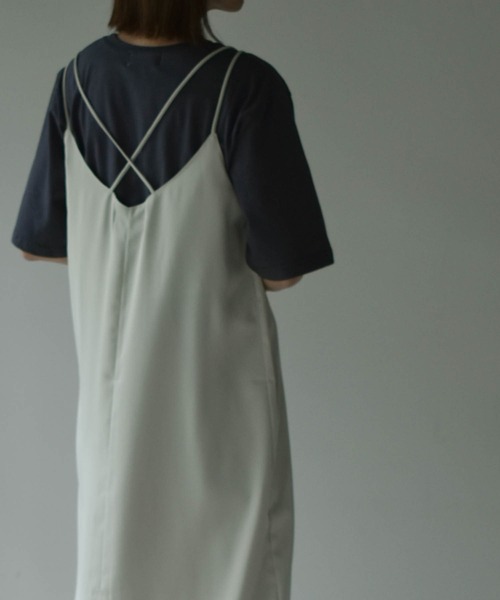 muure（ミュール）の「シンプルキャミワンピース（ワンピース・レディース・ブラック/ベージュ/グリーン・FREE）」の14枚目の写真