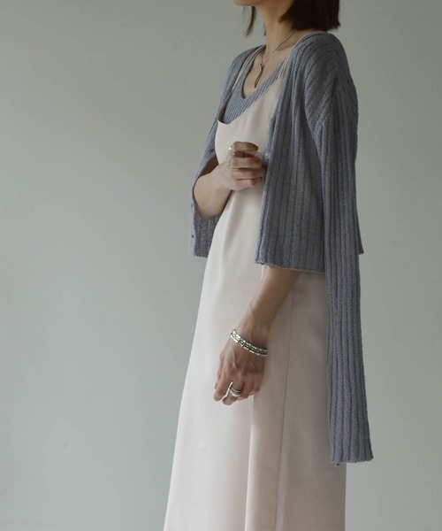 muure（ミュール）の「シンプルキャミワンピース（ワンピース・レディース・ブラック/ベージュ/グリーン・FREE）」の8枚目の写真