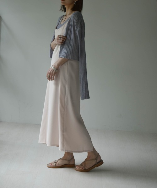 muure（ミュール）の「シンプルキャミワンピース（ワンピース・レディース・ブラック/ベージュ/グリーン・FREE）」の9枚目の写真