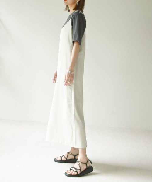 muure（ミュール）の「シンプルキャミワンピース（ワンピース・レディース・ブラック/ベージュ/グリーン・FREE）」の19枚目の写真