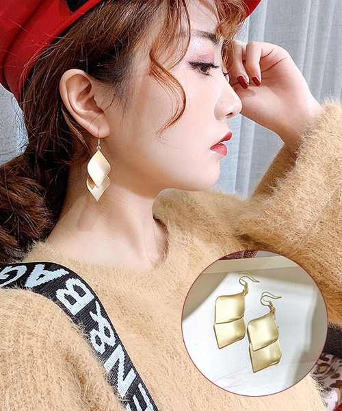 juweel（ユウェル）の「幾何学デザインピアス（12タイプ）（ピアス（両耳用）・レディース・H/F/G/D/E/A/L/B/I/J/K/C・FREE）」の6枚目の写真