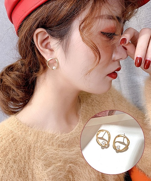 juweel（ユウェル）の「幾何学デザインピアス（12タイプ）（ピアス（両耳用）・レディース・H/F/G/D/E/A/L/B/I/J/K/C・FREE）」の9枚目の写真