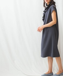 NARACAMICIE | フリル襟フレンチスリーブワンピース(ワンピース)